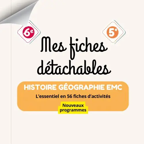 Mes fiches détachables Histoire-Géographie EMC