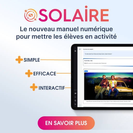 Solaire, le nouveau manuel numérique pour mettre les élèves en activité