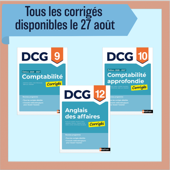 Corrigés DCG disponibles le 27 août
