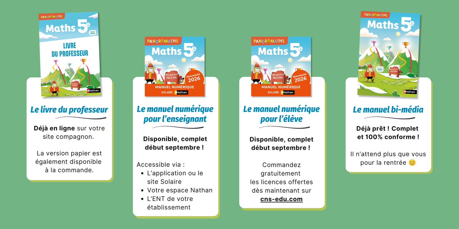 Offre Panoramaths 5e