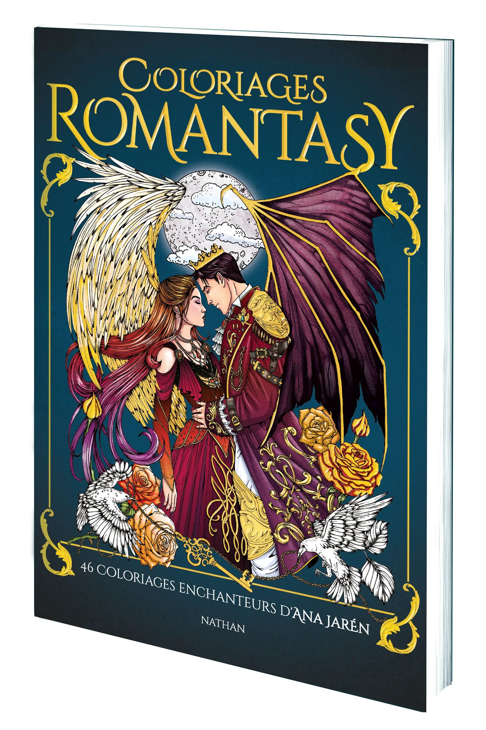 Coloriages Romantasy - Toute la magie de la romantasy en coloriant ! Livre de coloriage pour adultes - Cahier d'activités - 9782095052324 - 3D