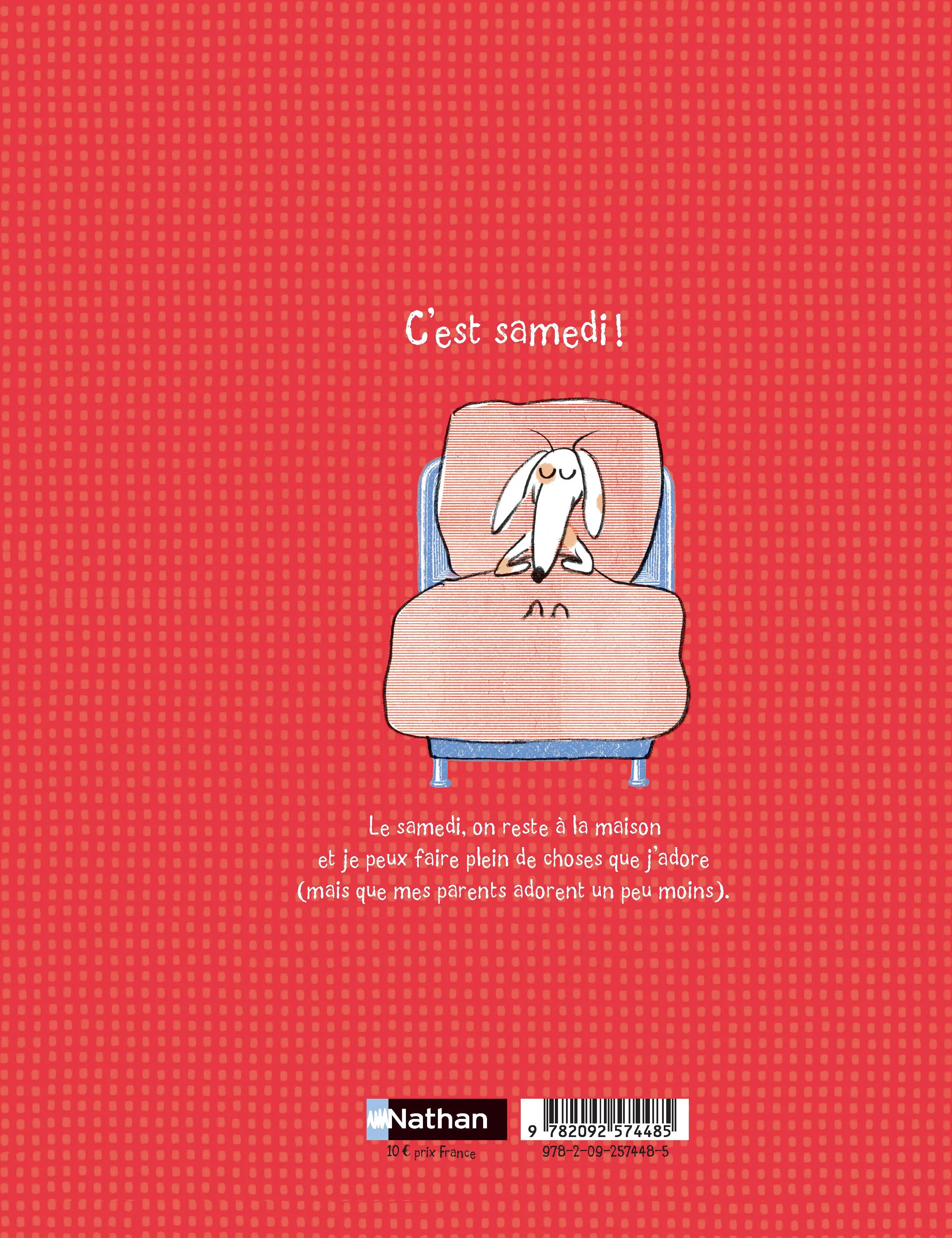 Samedi - Album - Dès 3 ans  - Album(s) - 9782092574485 - 4eme de couverture