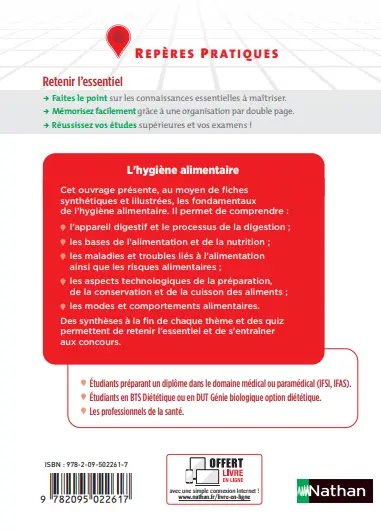 L'hygiène alimentaire - Repères pratiques - La collection pour retenir l'essentiel -  - 9782095022617 - 9782095022617_plat4.PNG