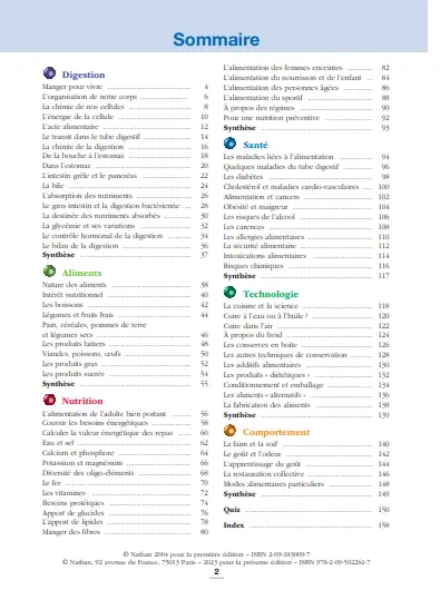 L'hygiène alimentaire - Repères pratiques - La collection pour retenir l'essentiel -  - 9782095022617 - 9782095022617_som.PNG