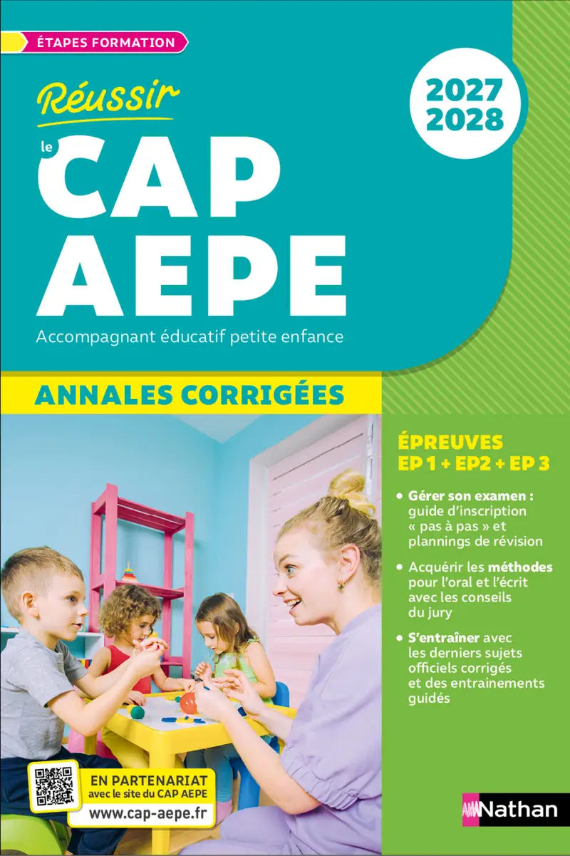 Annales corrigées - CAP Accompagnant éducatif petite enfance - AEPE - 2027/2028 - Annales - 9782095072186