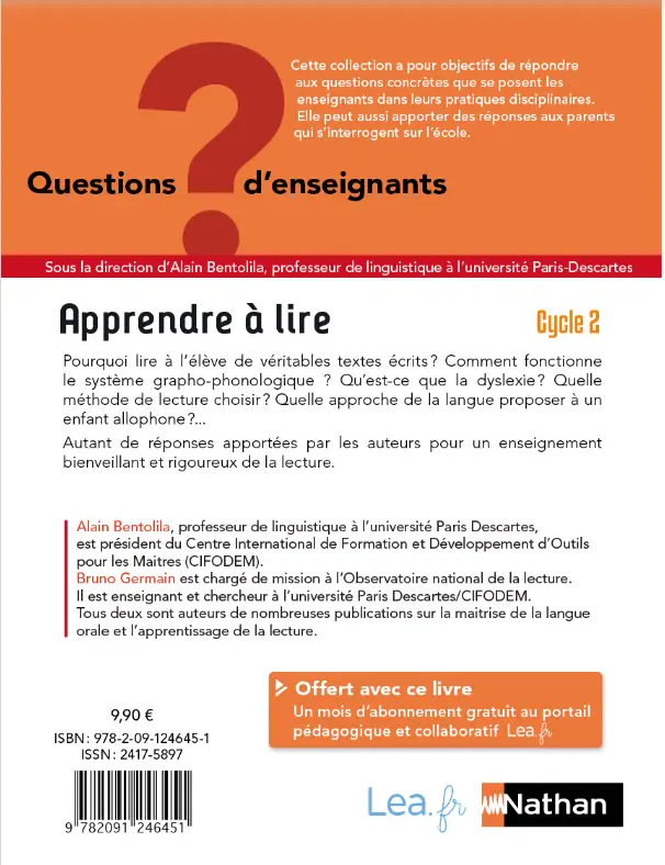 Apprendre à lire - Cycle 2 - Livre de pédagogie - 9782091246451 - [autres_images]