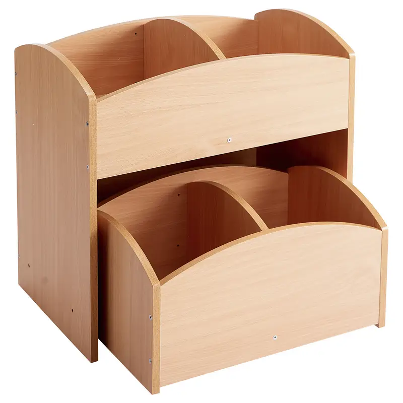 Bac à livres 2 cases haut - Teinte hêtre - Équipement - 3133093721556 - 