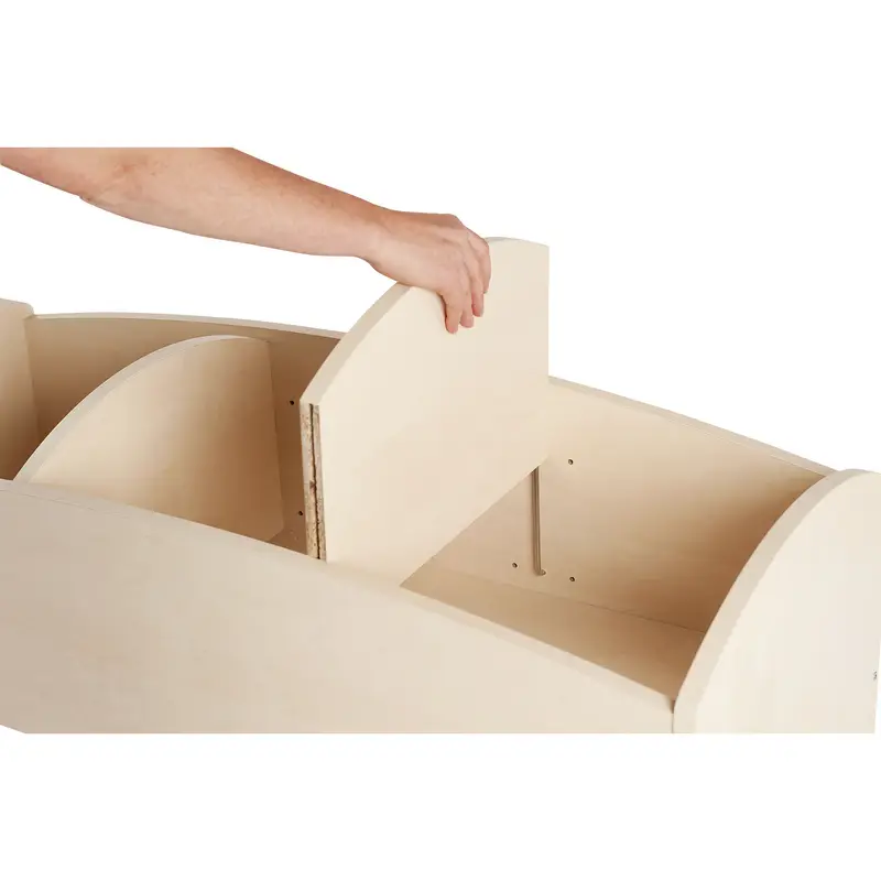 Bac à livres 3 cases haut - Teinte bouleau - Équipement - 3133093725561 - CATALOGUE