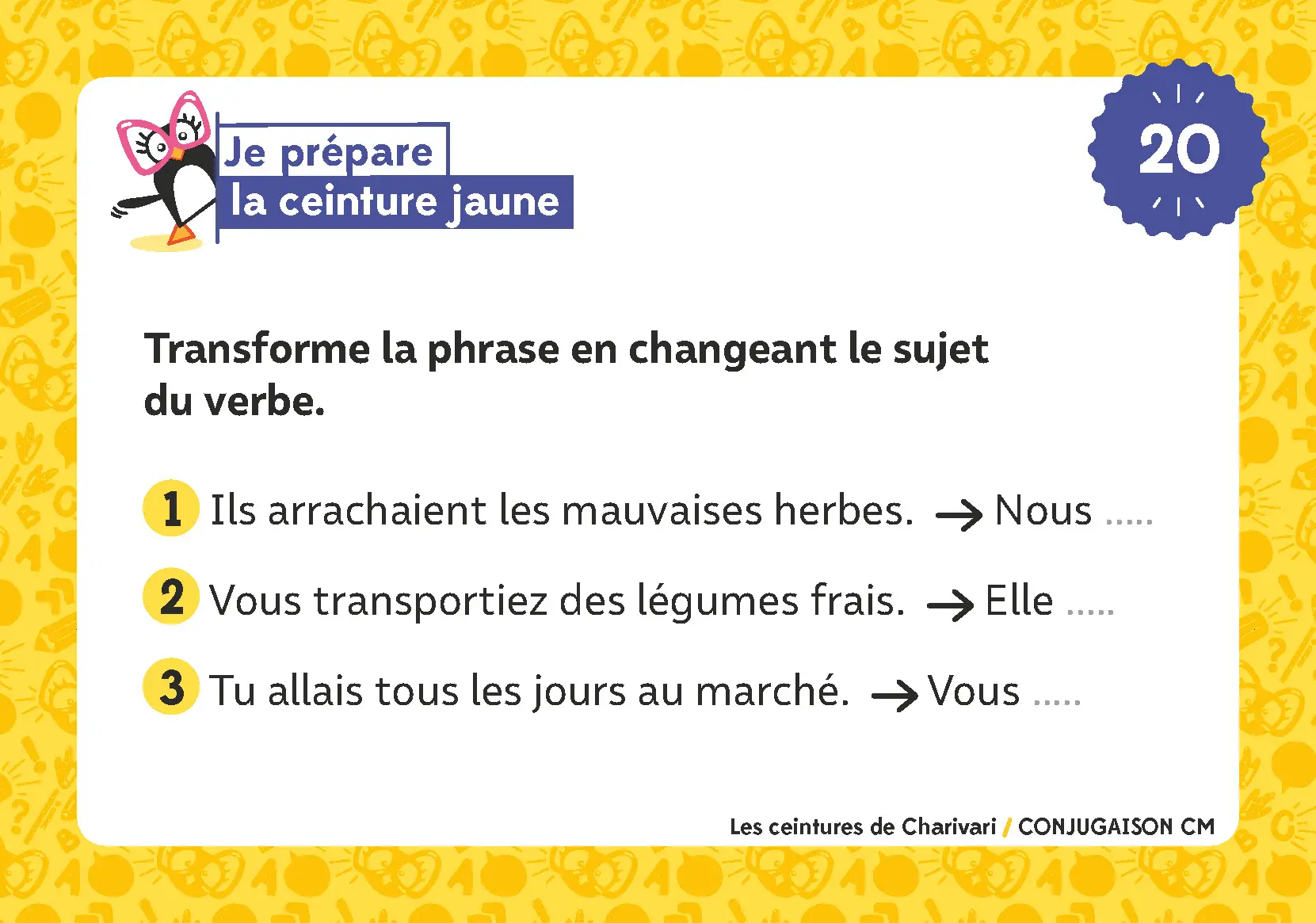 Les ceintures de Charivari CM - Conjugaison - Matériel collectif - 3133099089247 - CarteRecto