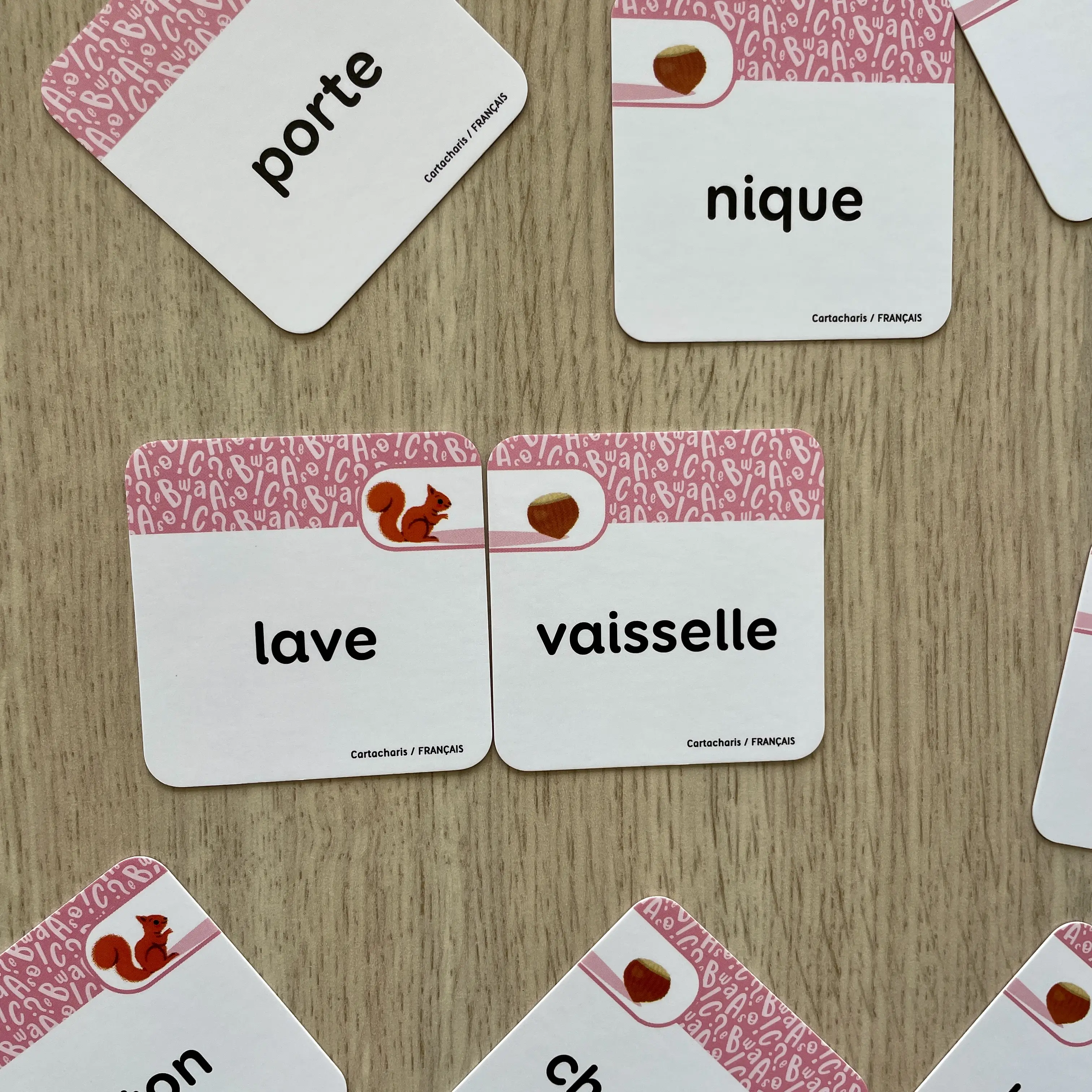 Les cartacharis CE1 - Français - Matériel collectif - 3133099136149 - cartes francais recto