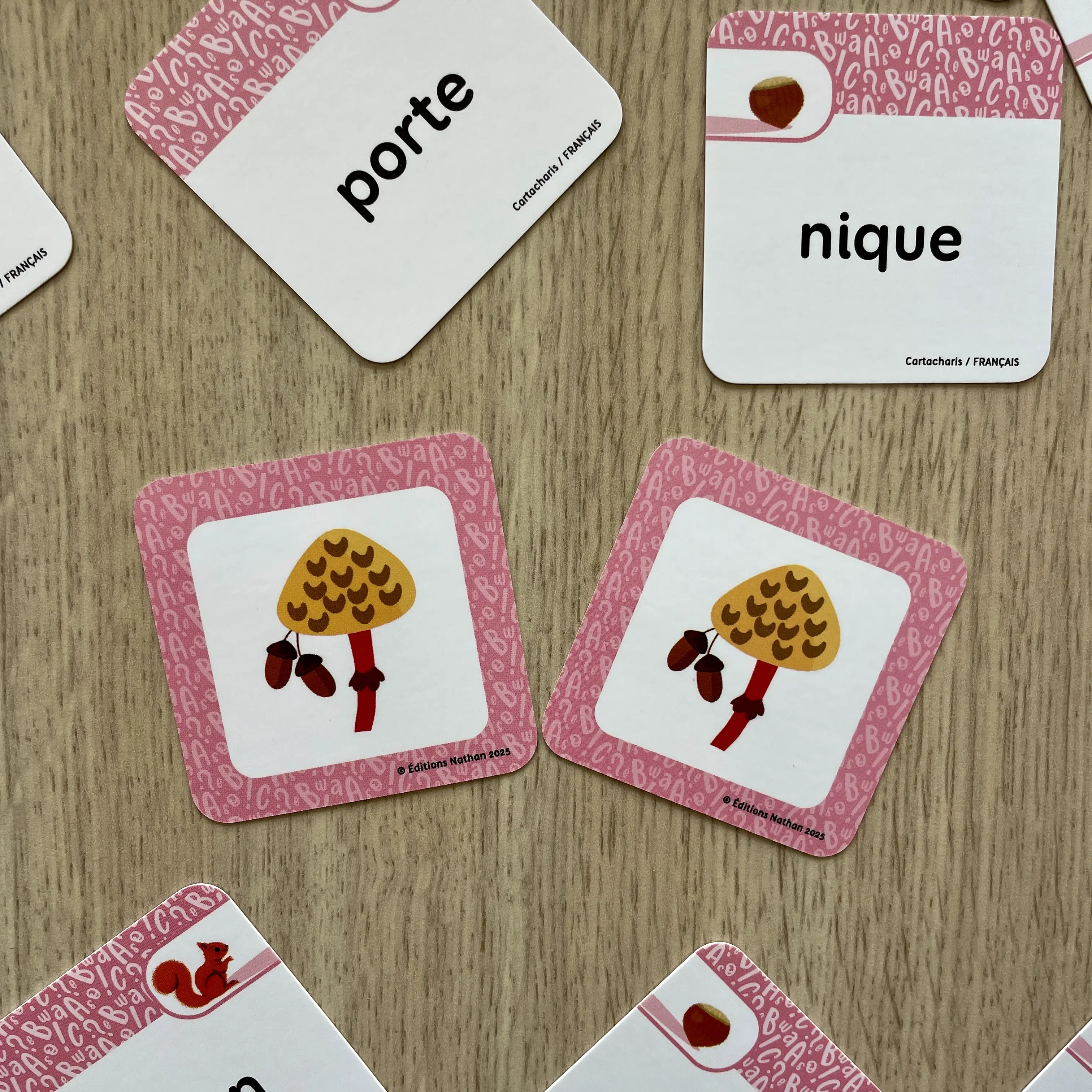 Les cartacharis CE1 - Français - Matériel collectif - 3133099136149 - cartes francais verso