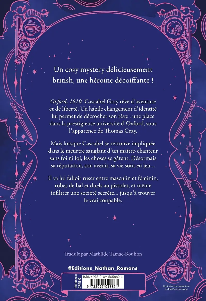 Cascabel, enquêtrice gentleman - Un meurtre à résoudre, un secret à protéger - Dès 14 ans - Roman - 9782095058821 - Couverture verso