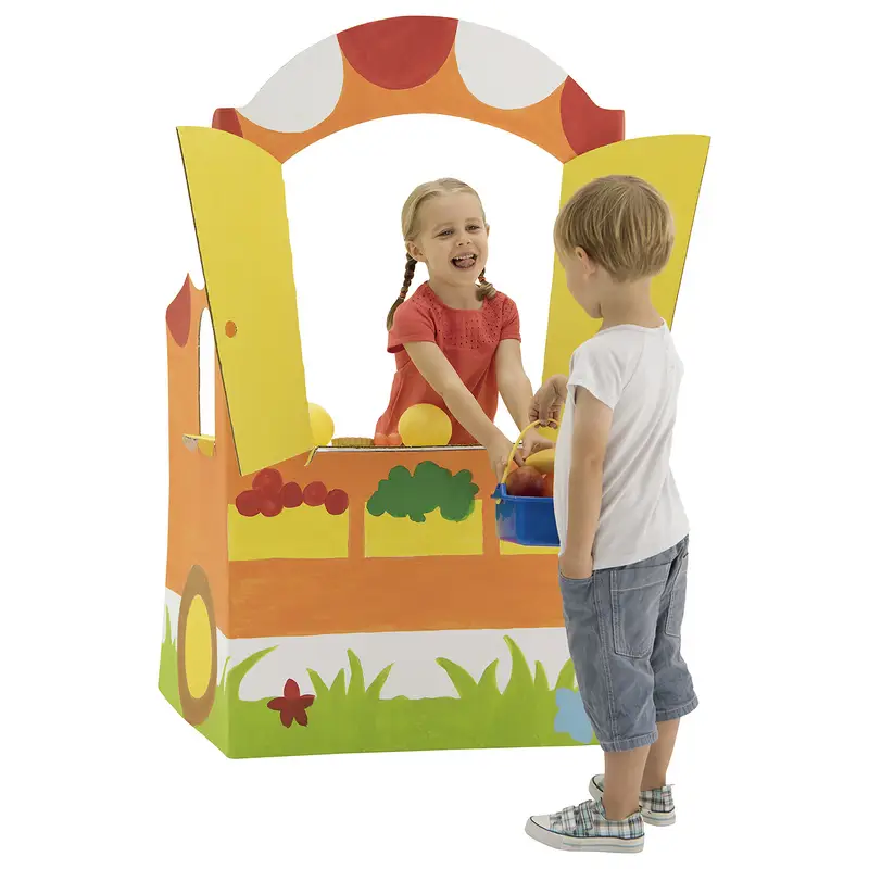 Coin jeux carton à décorer - Équipement - 3133093362025 - 