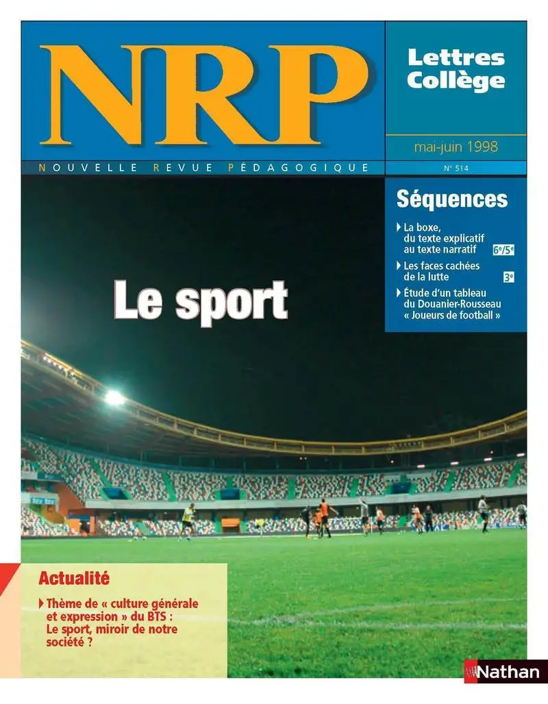 Collection NRP : le Sport (Format PDF) -  - 9782091113364