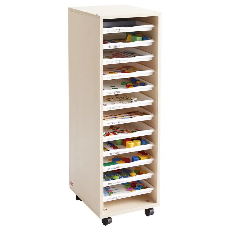 Colonne 12 plateaux - Teinte bouleau - Équipement - 3133093722911 - 