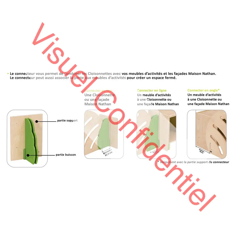 Connecteur cloisonnettes -  - 3133093723888 - 