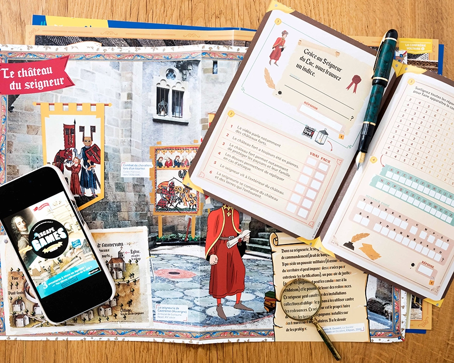 Pochette Escape Games Histoire 6e/5e/4e - Fichier ressources - 9782091725567 - contenu pochette