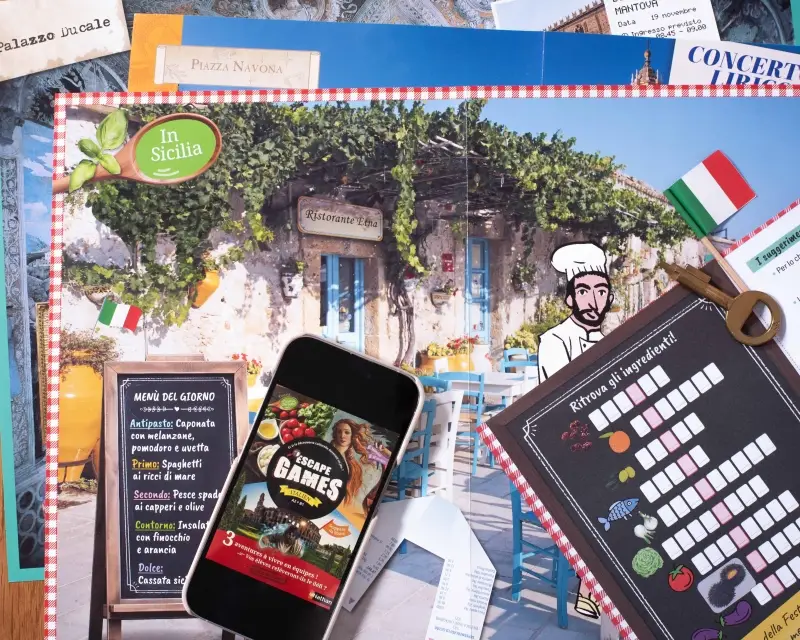 Escape game Italien - Fichier ressources - 9782095034399 - Contenu pochette