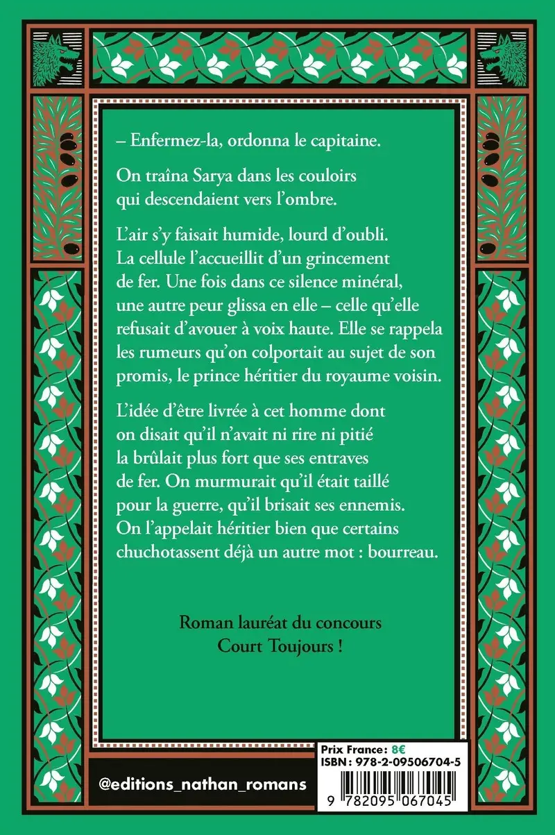 Court Toujours - Fiancés à la tempête - Une romantasy enemies-to-lovers électrique  - Roman - 9782095067045 - Couverture verso