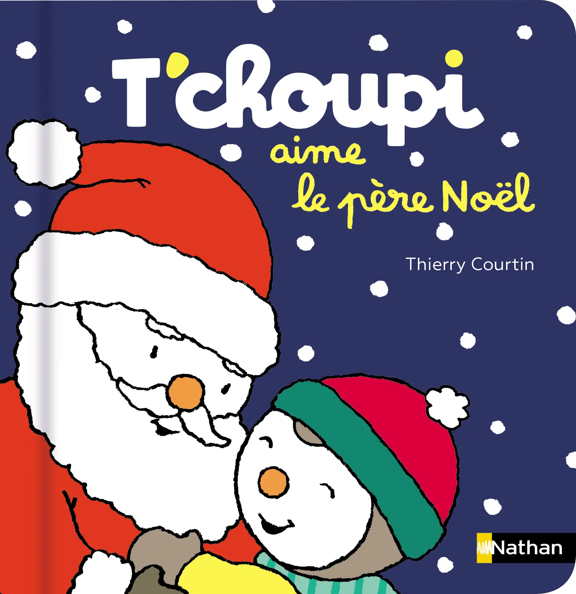 Mon coffret T'choupi aime le Père-Noël - avec une peluche T'choupi - Un beau cadeau de Noël dès 2 ans - Coffret - 9782095001353 - couv livre