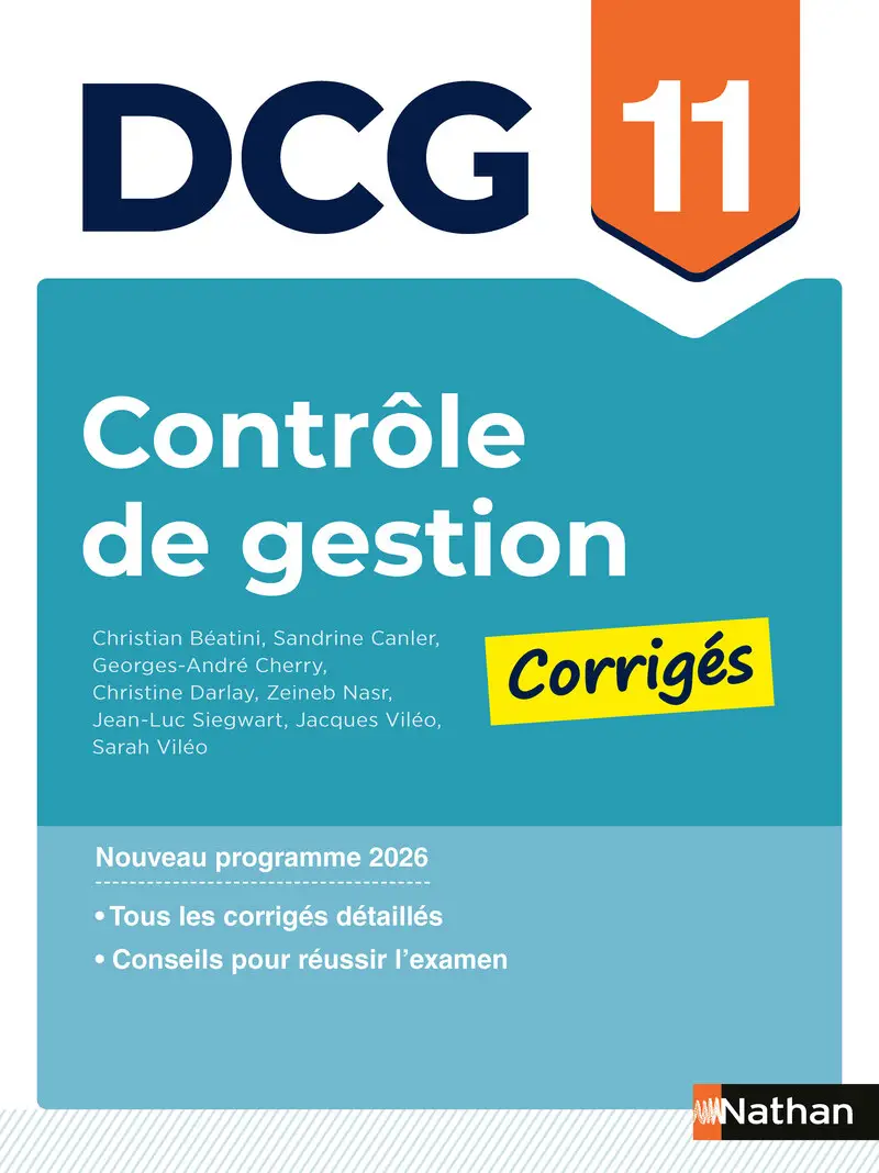 DCG 11 Contrôle de gestion - Corrigés des appllications - Nouveau programme 2026 - Livre - 9782095067267