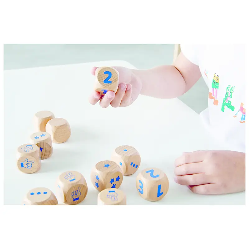 Dés de 1 à 3 - Lot de 12 - Atelier - 3133099081500 - 