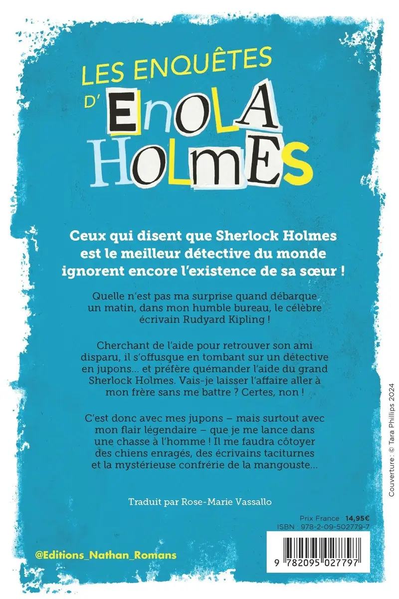 Enola Holmes et la marque de la mangouste - Roman - 9782095027827 - Couverture verso