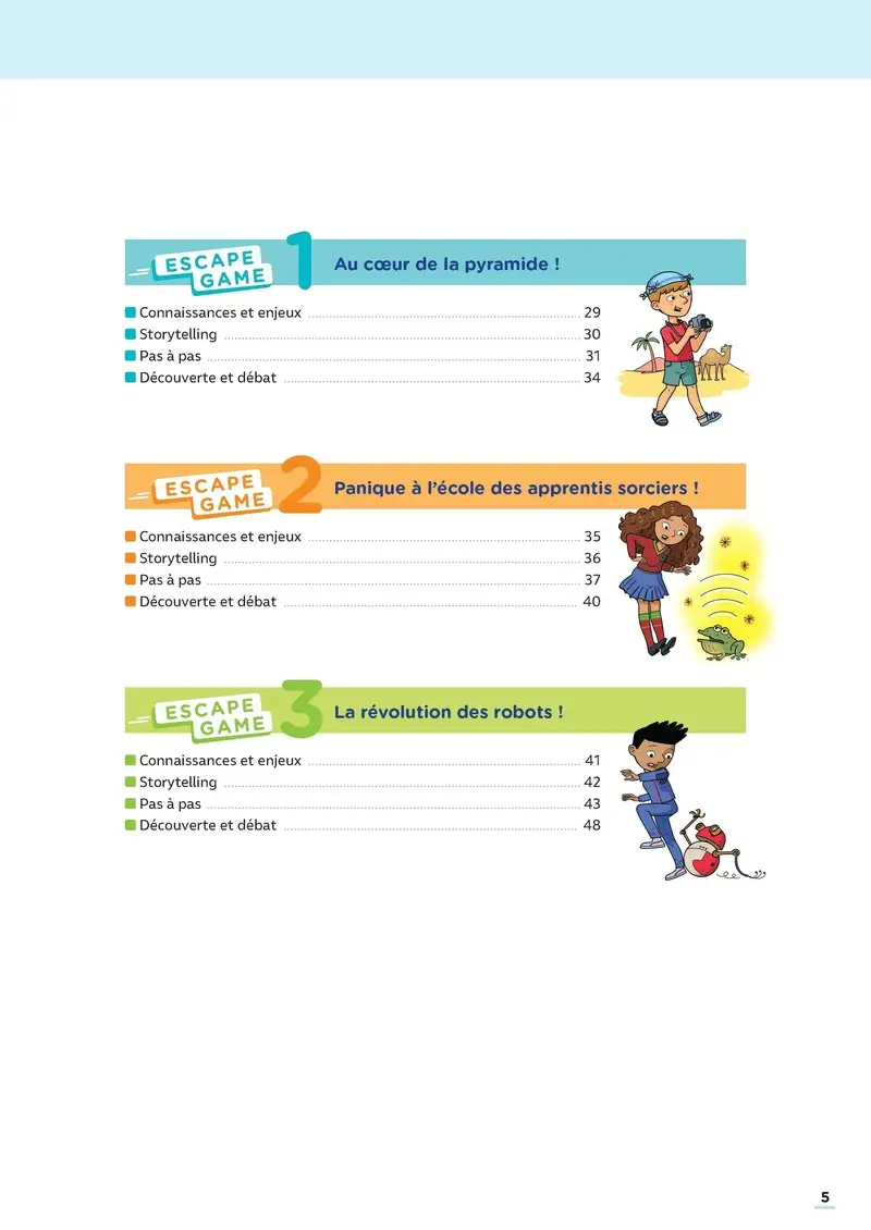 Escape Games Maths -  CM1 - Fichier ressources - 9782091242774 - Escape Games Maths - CM1