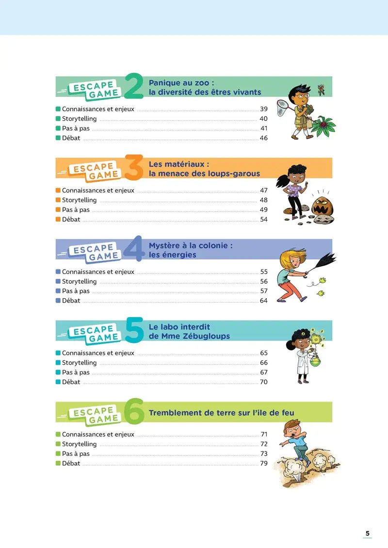 Escape Games Sciences CM  - Fichier ressources - 9782091249124 - Escape Games Sciences CM