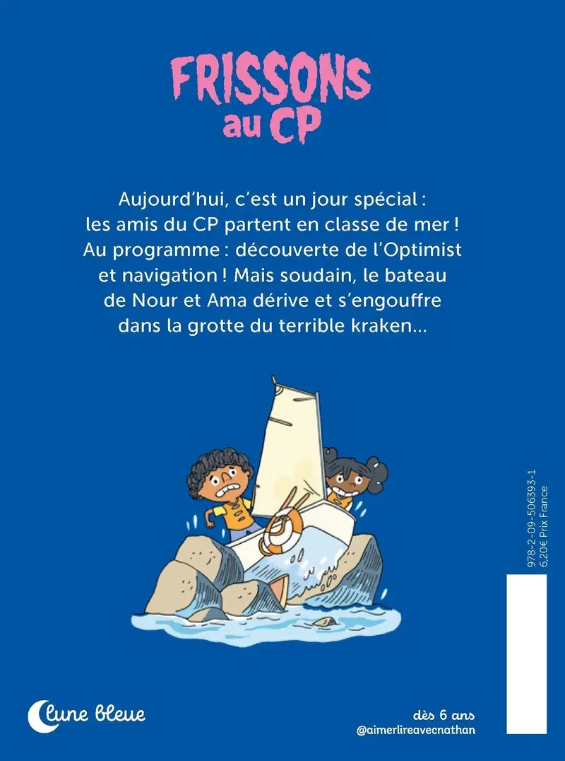 Frissons au CP - kraken à tribord ! - Premières lectures - Dès 6 ans - Roman - 9782095063931 - Couverture verso
