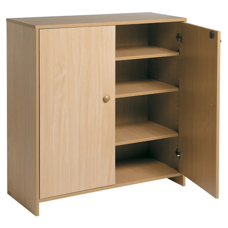 Grand meuble à portes - Teinte hêtre - Équipement - 3133093724427 - CATALOGUE