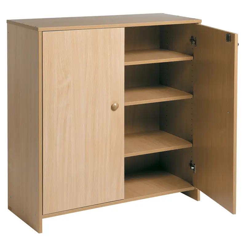 Grand meuble à portes - Teinte hêtre - Équipement - 3133093724427 - 