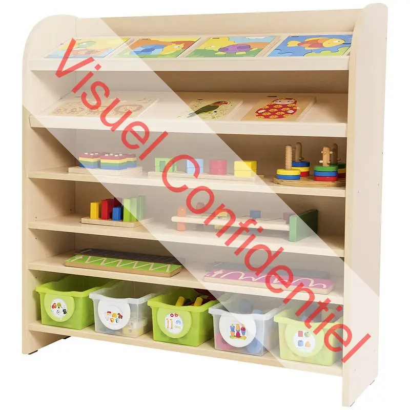 Grand meuble multi-étagères - Teinte bouleau - Équipement - 3133093725851 - 