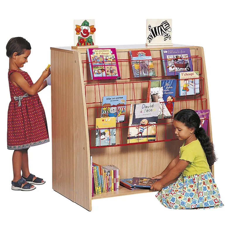 Grande bibliothèque biface - Teinte hêtre - Équipement - 3133093723994 - CATALOGUE