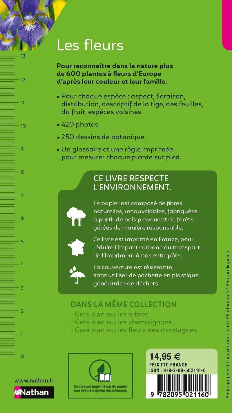 Gros plan sur les fleurs - Livre documentaire - 9782095021160 - Couverture verso