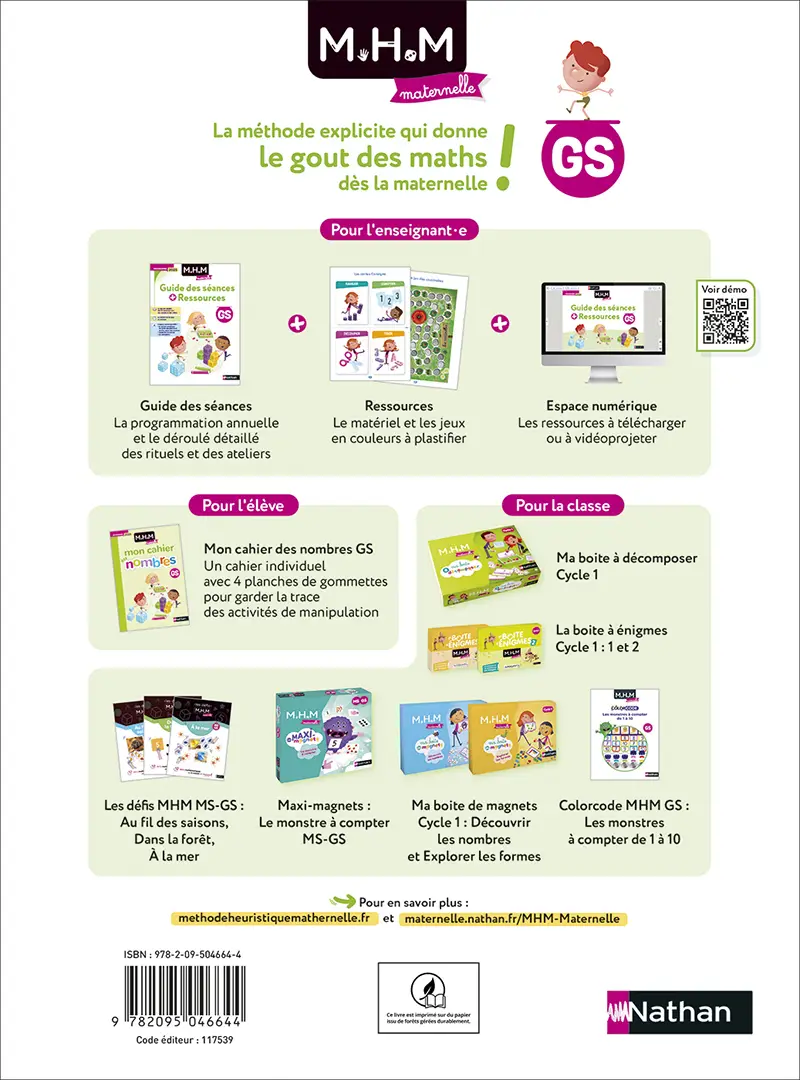 Guide des séances et ressources GS - Programme 2025 - Fichier ressources - 9782095046644 - Couverture verso