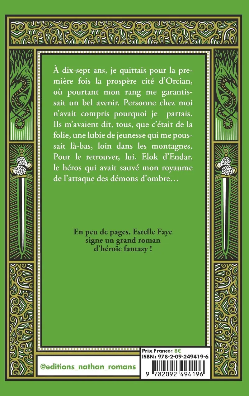 Il était ma légende - Court Toujours - Roman Fantasy ados avec audio inclus - Roman - 9782092494196 - Couverture verso