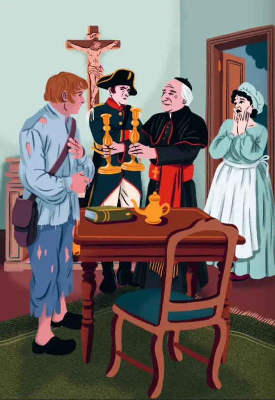 Les Misérables - Edition pédagogique Collège - Carrés classiques Nathan - Classique pédagogique - 9782095068486 - Illustration