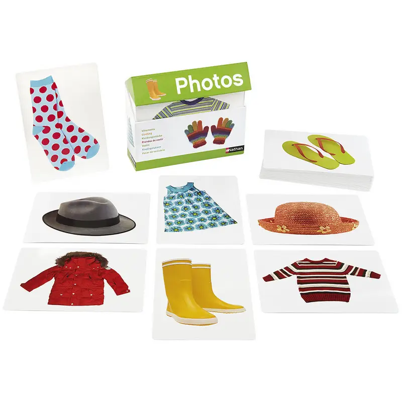 Imagier photos - Les vêtements - Boîte imagier - 3133093371423 - 