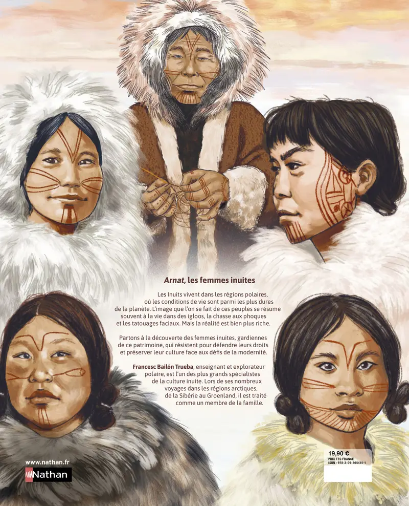 Inuites - La vie des femmes en Arctique - Un album documentaire à découvrir dès 10 ans - Livre documentaire - 9782095054151 - Couverture verso