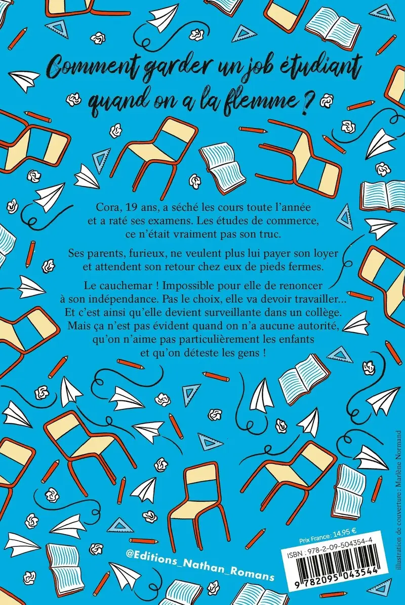 Irréprochable ou presque - Le nouveau roman feel-good sur les galères de la vie d'étudiante  - Roman - 9782095043544 - Couverture verso