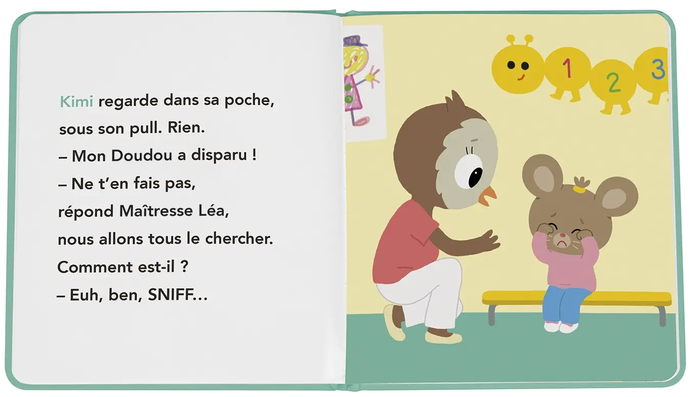 Kimi perd son Doudou à l'école - Album - Albums - 9782095042431 - J'apprends avec Kimi - Kimi a perdu son doudou - Album  1