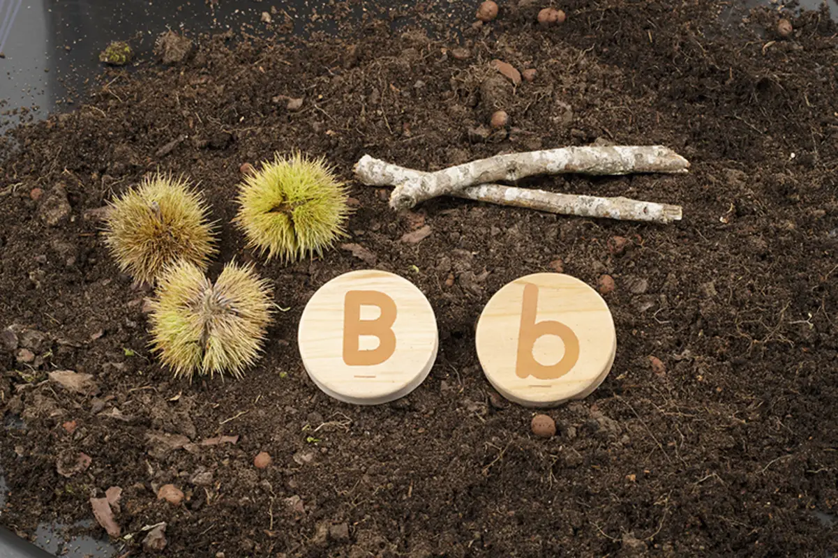 Jetons bois - Les lettres script - Équipement - 3133099147961 - 