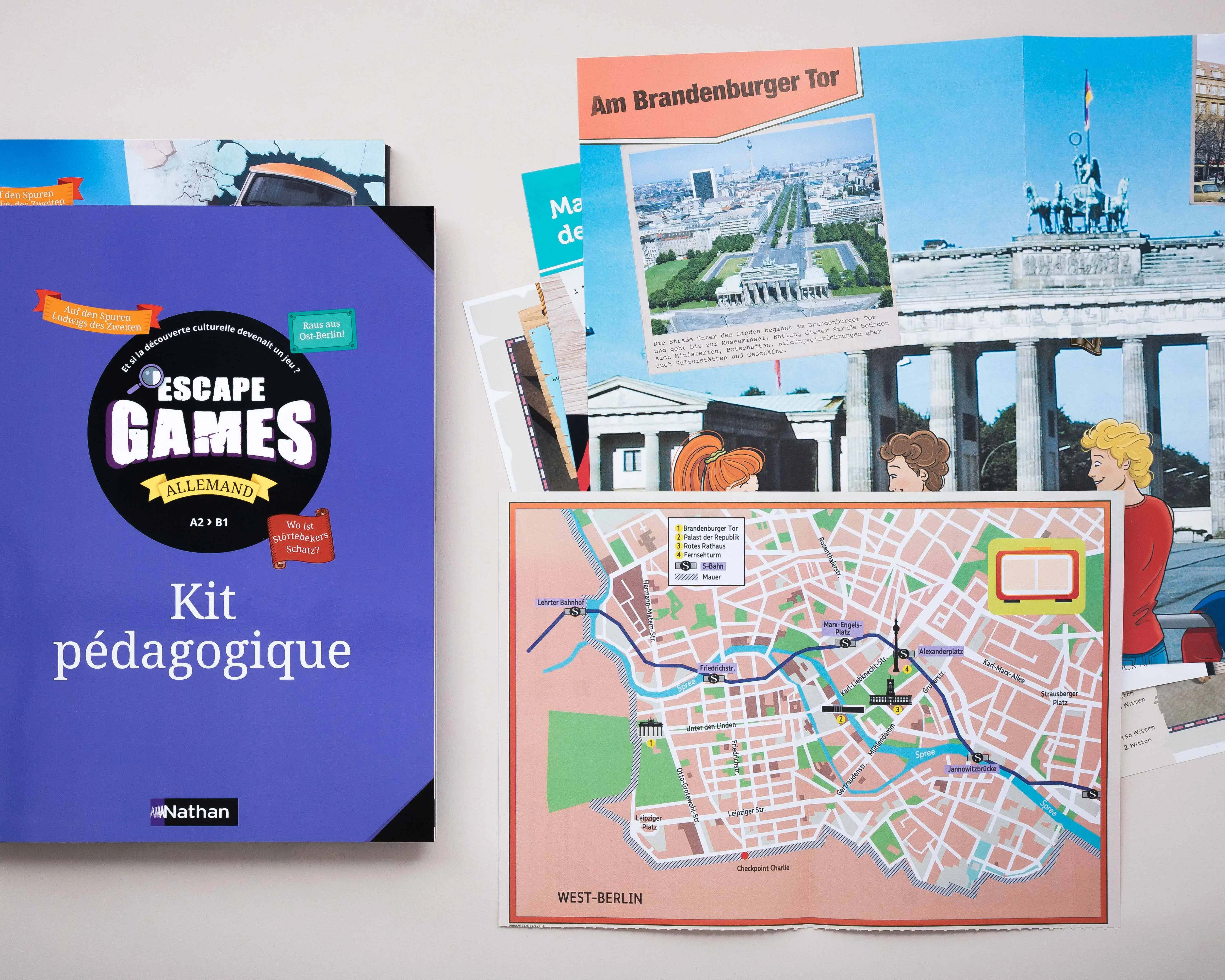 Escape game Allemand - Fichier ressources - 9782091780597 - kit pedagogique