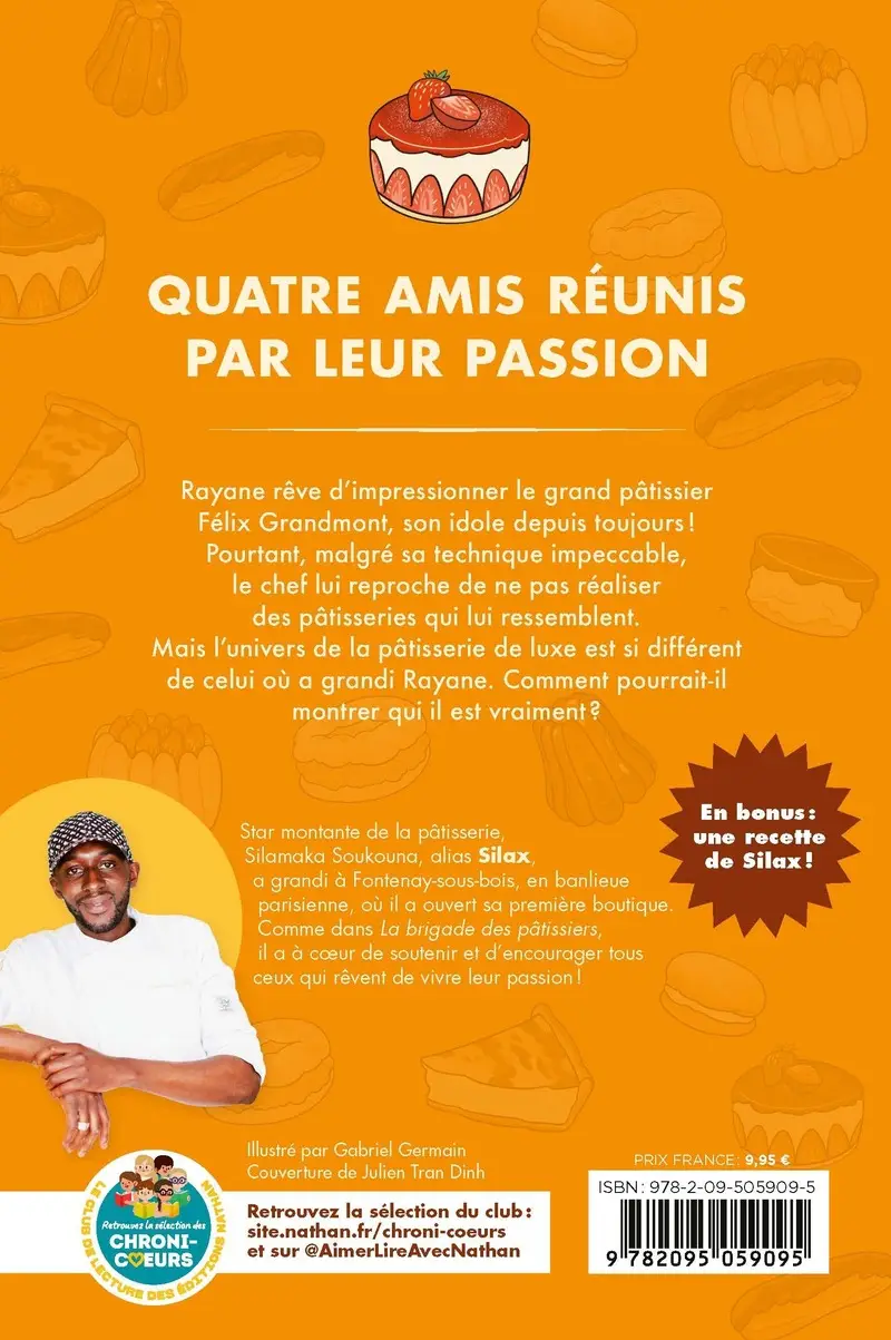 La brigade des pâtissiers - L'idole de Rayane - dès 8 ans - Roman - 9782095059095 - Couverture verso