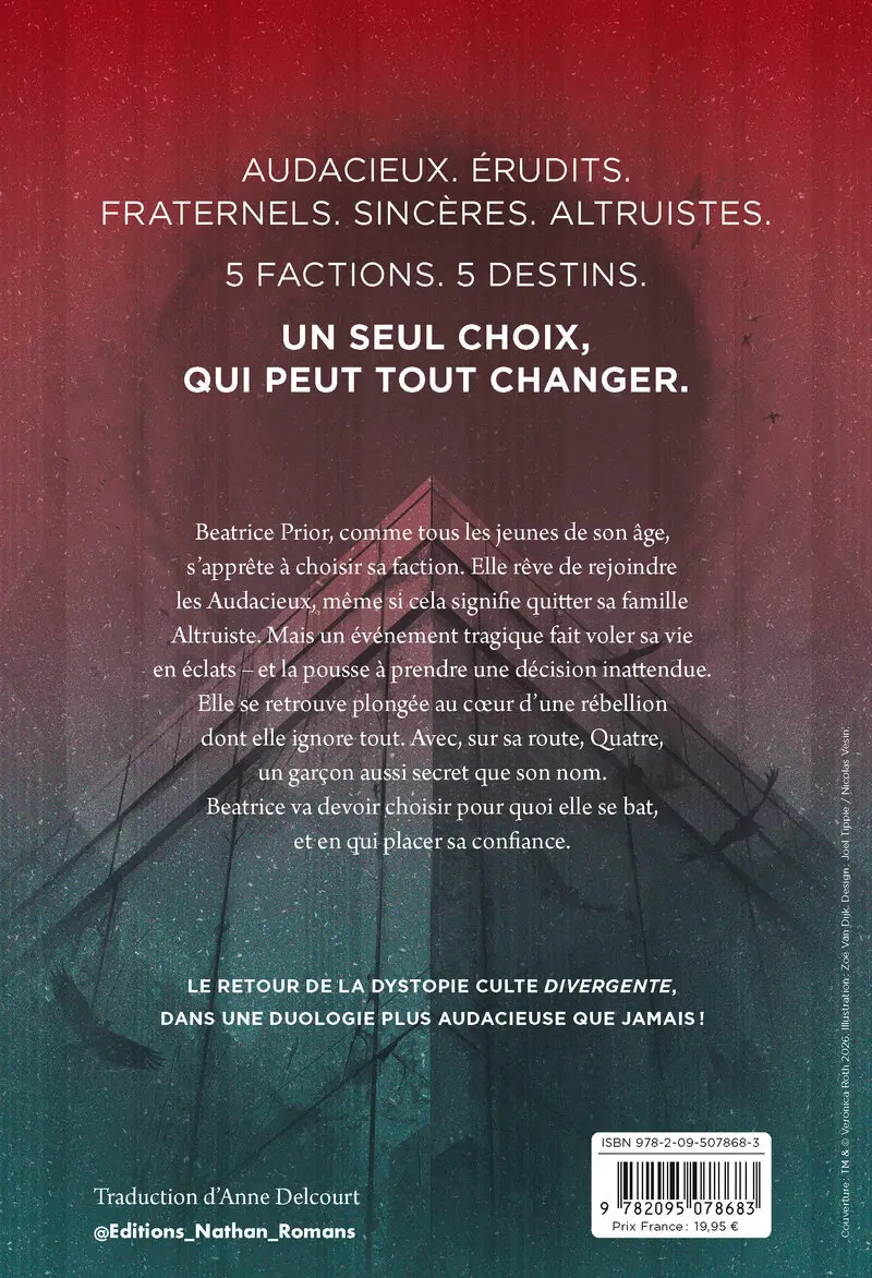 La Sixième Faction - La nouvelle série Divergente - Version Française - Roman - 9782095078683 - Couverture verso