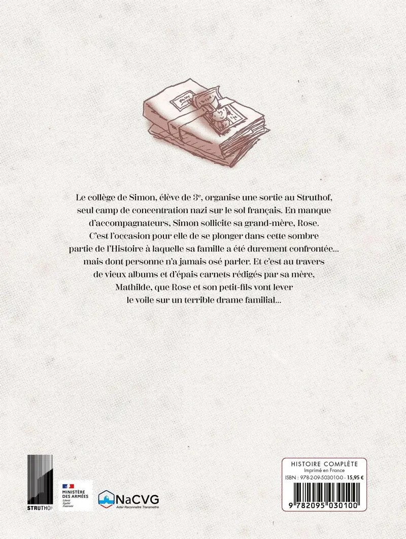 La visite - Le Struthof, un camp méconnu - BD - Dès 10 ans - BD - 9782095030100 - Couverture verso