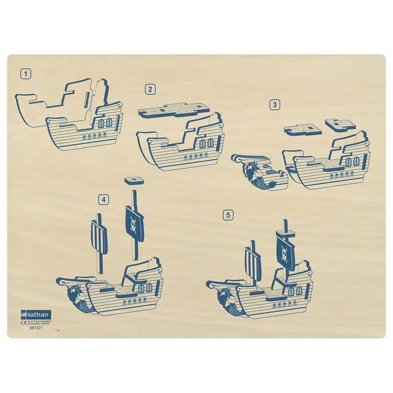 Le bateau pirate - Jeu - 3133093872210 - 