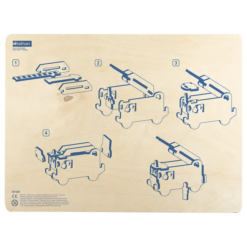 Le camion de pompiers - Jeu - 3133093872609 - 