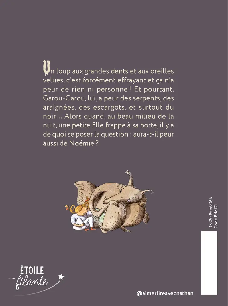 Le loup qui avait peur de tout - Roman Jeunesse et Humour - De 7 à 11 ans -  Les aventures du loup le plus peureux  - Roman - 9782095049065 - Couverture verso